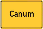 Place name sign Canum