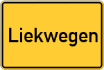 Place name sign Liekwegen
