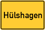 Place name sign Hülshagen