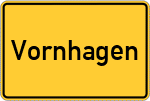 Place name sign Vornhagen