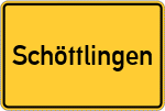 Place name sign Schöttlingen, Kreis Schaumb-Lippe