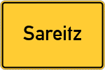 Place name sign Sareitz