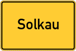 Place name sign Solkau