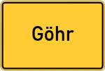 Place name sign Göhr