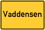 Place name sign Vaddensen