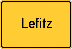 Place name sign Lefitz