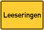 Place name sign Leeseringen