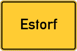 Place name sign Estorf