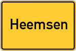 Place name sign Heemsen