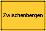 Place name sign Zwischenbergen