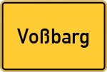 Place name sign Voßbarg