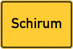 Place name sign Schirum