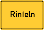 Place name sign Rinteln