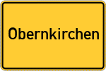 Place name sign Obernkirchen