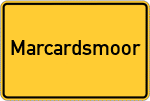 Place name sign Marcardsmoor