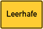 Place name sign Leerhafe