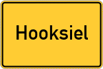 Place name sign Hooksiel