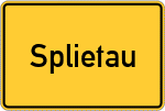 Place name sign Splietau