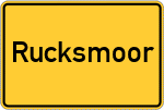 Place name sign Rucksmoor