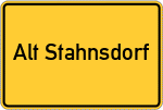 Place name sign Alt Stahnsdorf
