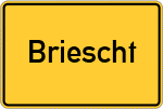 Place name sign Briescht