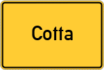 Place name sign Cotta