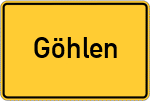 Place name sign Göhlen