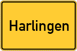 Place name sign Harlingen