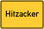Place name sign Hitzacker
