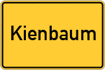 Place name sign Kienbaum