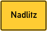 Place name sign Nadlitz