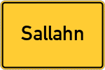Place name sign Sallahn