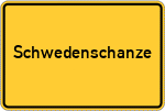 Place name sign Schwedenschanze