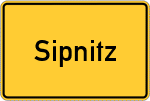 Place name sign Sipnitz, Elbe