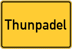Place name sign Thunpadel
