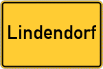 Place name sign Lindendorf