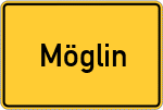 Place name sign Möglin