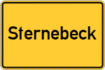 Place name sign Sternebeck