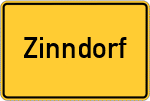 Place name sign Zinndorf