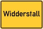 Place name sign Widderstall
