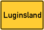 Place name sign Luginsland