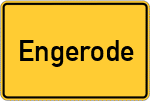 Place name sign Engerode