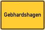 Place name sign Gebhardshagen