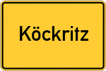 Place name sign Köckritz