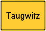 Place name sign Taugwitz