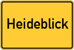 Place name sign Heideblick