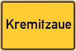 Place name sign Kremitzaue