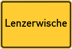 Place name sign Lenzerwische