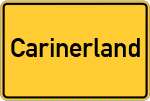Place name sign Carinerland