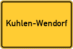 Place name sign Kuhlen-Wendorf
